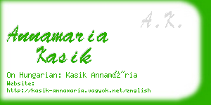 annamaria kasik business card